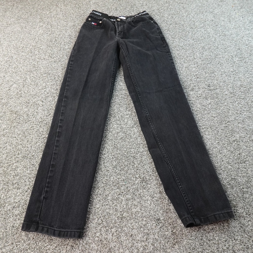 Tommy Hilfiger Women's Straight Leg Jeans in Black